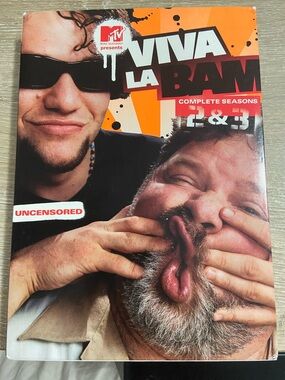 Viva La Bam DVD The Complete 2nd & 3rd Seasons MTV (3 Disc Set) Uncensored OOP